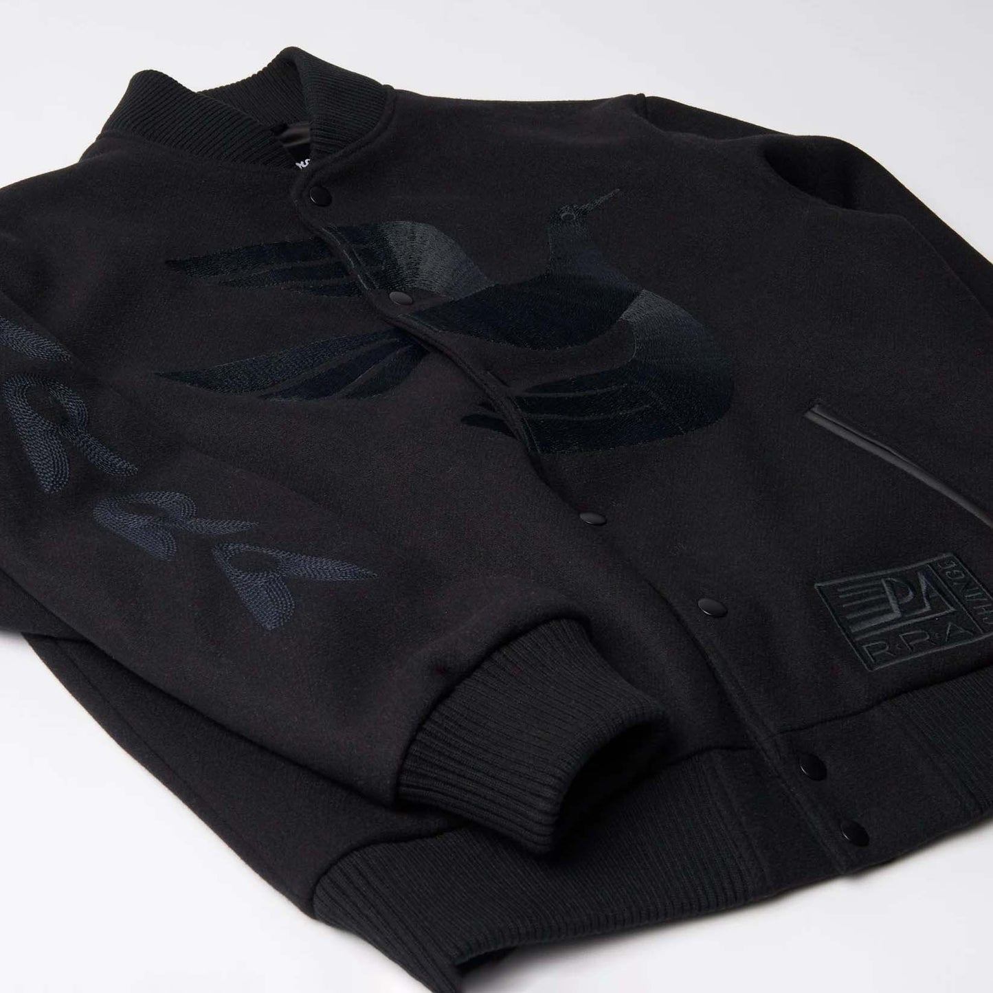 Not Movie Quality Varsity Jacket - Black