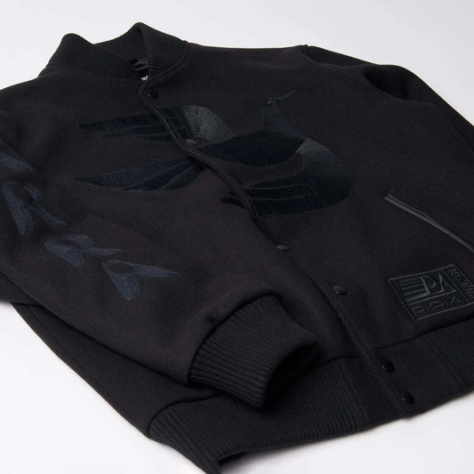 Not Movie Quality Varsity Jacket - Black