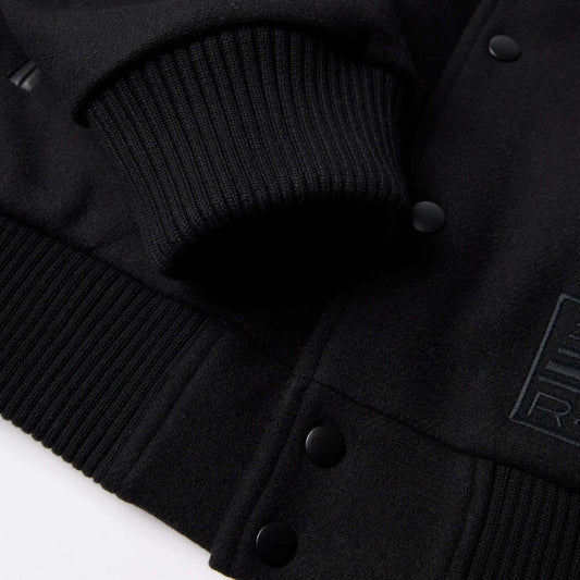 Not Movie Quality Varsity Jacket - Black