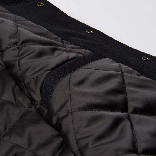 Not Movie Quality Varsity Jacket - Black
