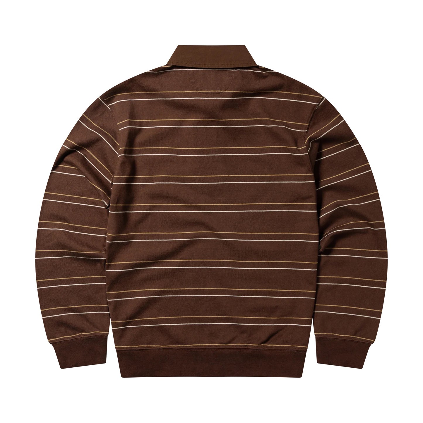 Striped LS Rugby Shirt - Brown