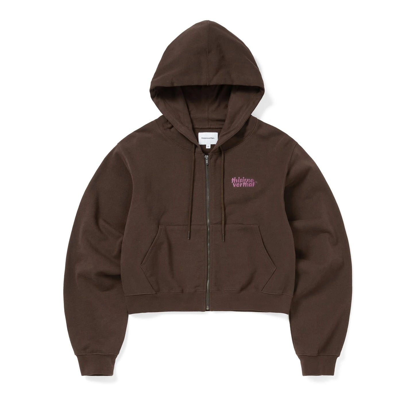 OL-Logo W' Zip Up Hoodie - Dark Chocolate