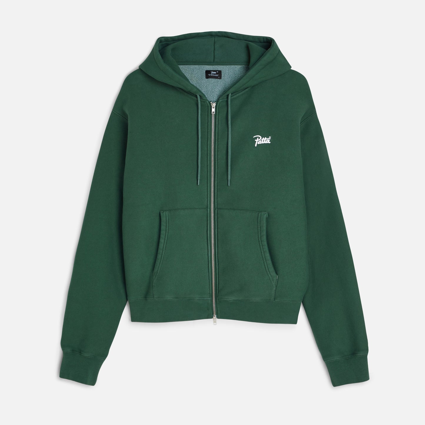 Classic Zip Up Hooded Sweater - Bistro Green