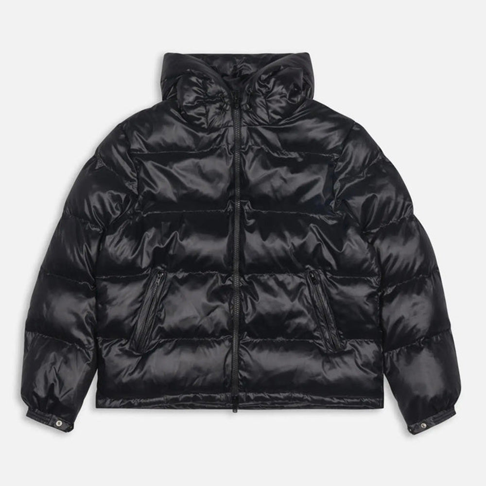 Quilted Script Logo Puffer Jacket