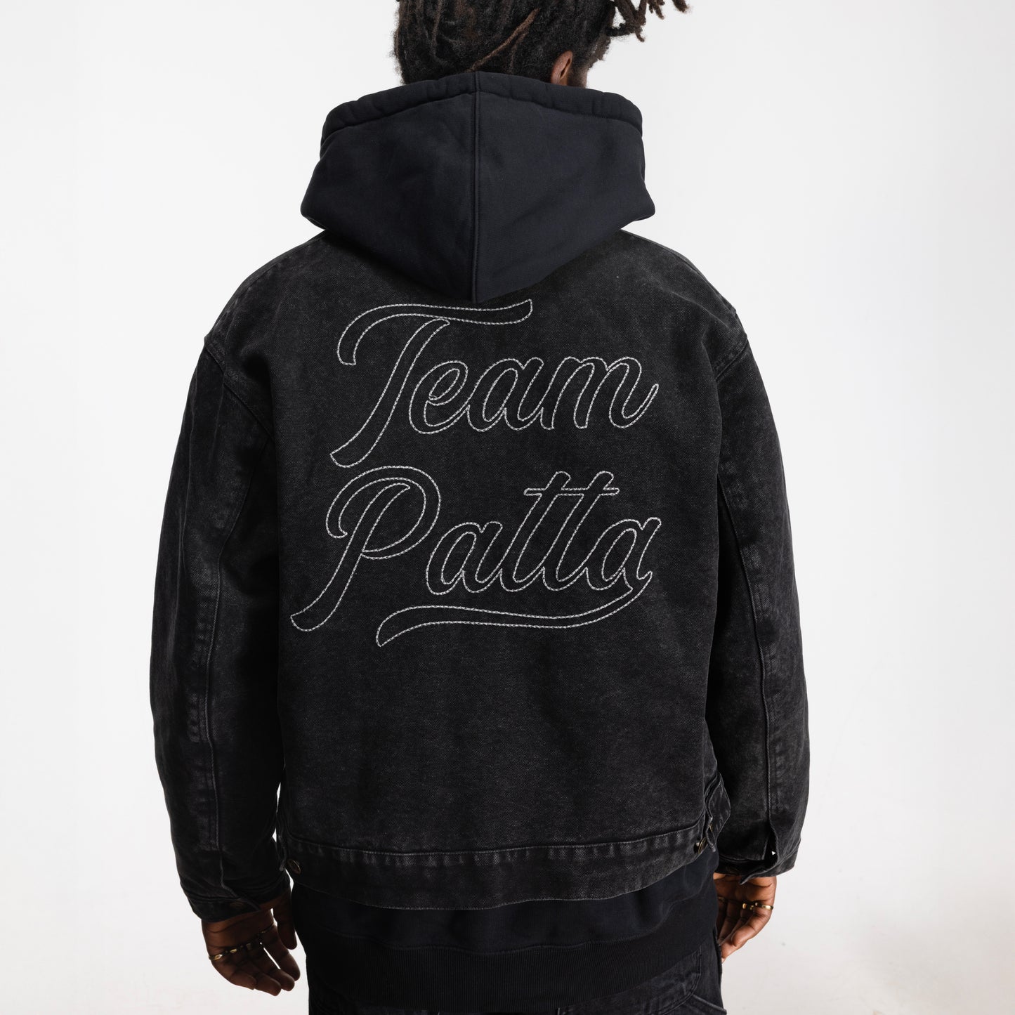 Washed Canvas Jacket - Black