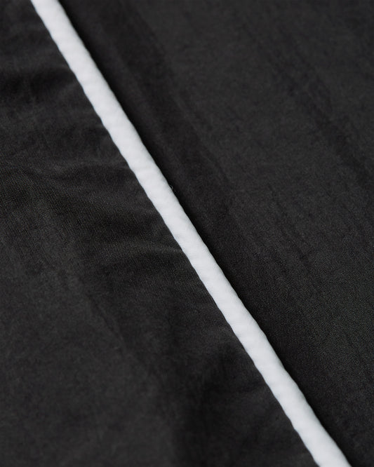 Athletic Nylon Track Jacket - Black