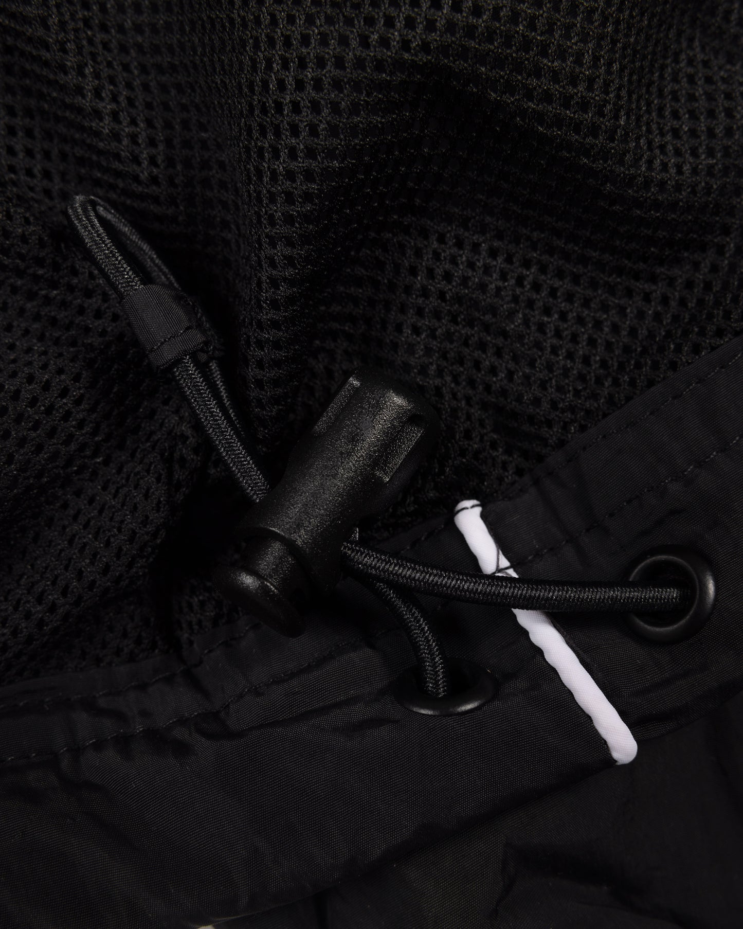 Athletic Nylon Track Jacket - Black