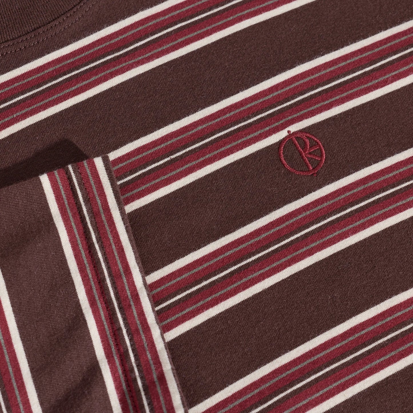 Tee - Stripe - Brown/Red