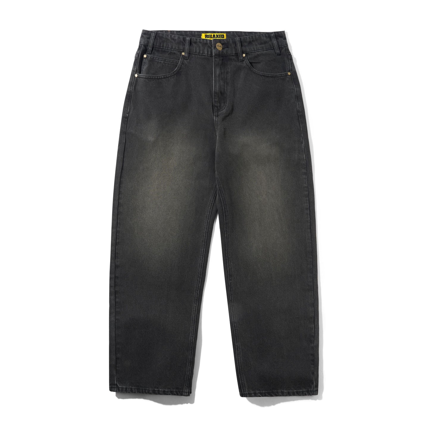 Racer Denim Jeans - Faded Black