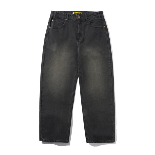 Racer Denim Jeans - Faded Black