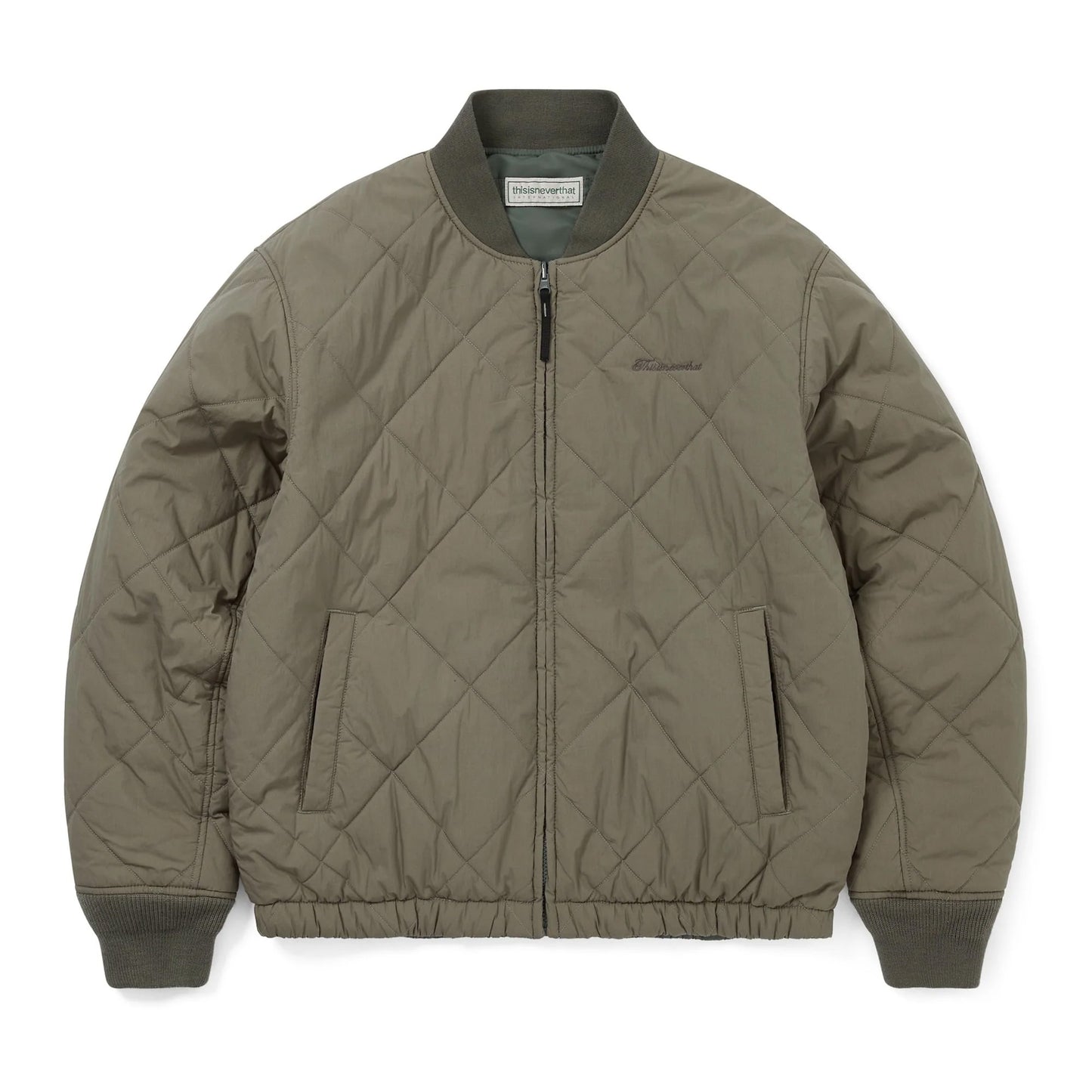 Reversible Bomber Jacket - Dark Sage