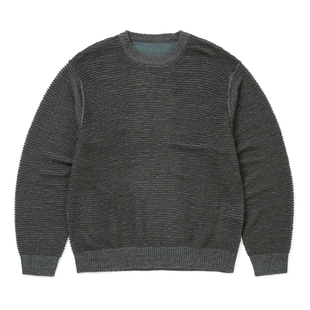 Reversible Knit Sweater - Charcoal