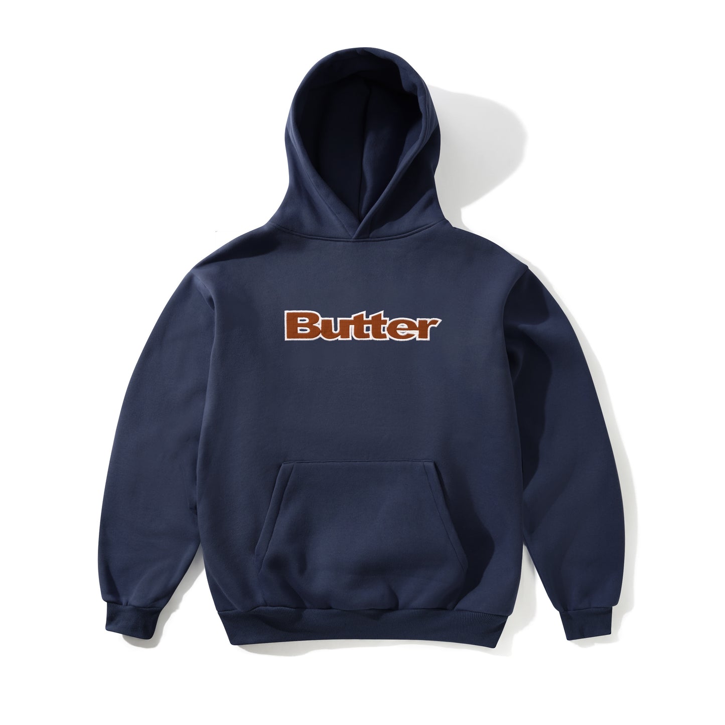 Ripstop Logo Applique Pullover Hood - Navy