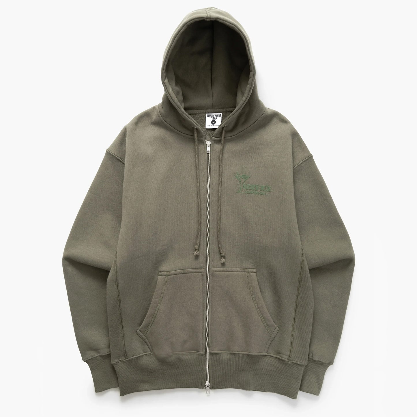 Martini Zipper Hoodie - Black