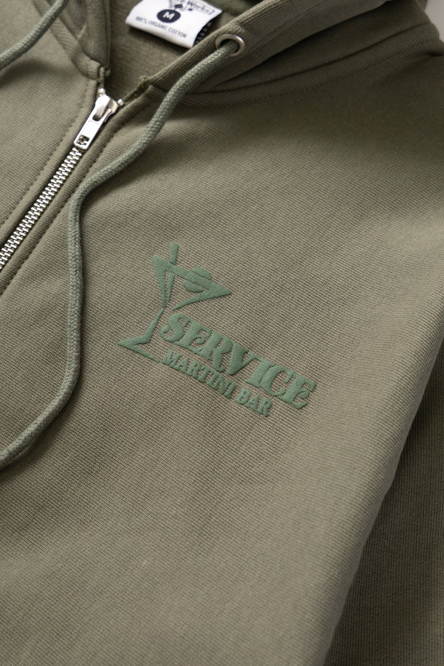 Martini Zipper Hoodie - Black