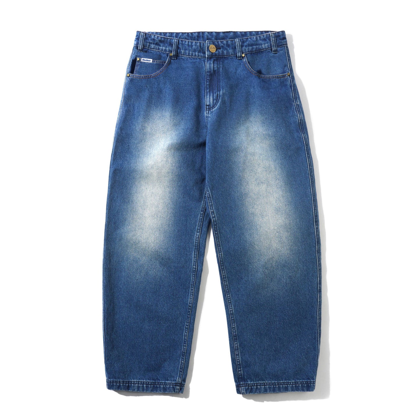 Peanuts Spike Denim Jeans - Distressed Indigo