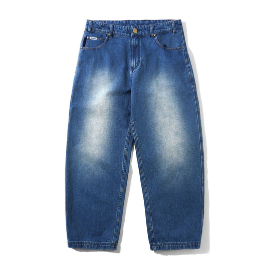 Peanuts Spike Denim Jeans - Distressed Indigo