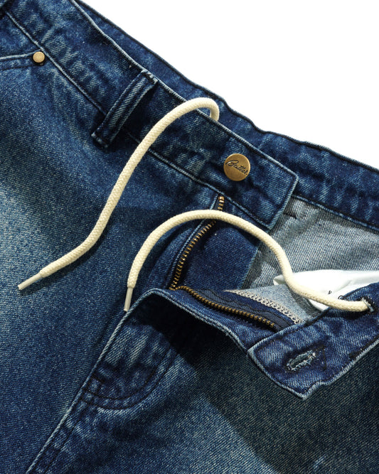 Peanuts Spike Denim Jeans - Distressed Indigo