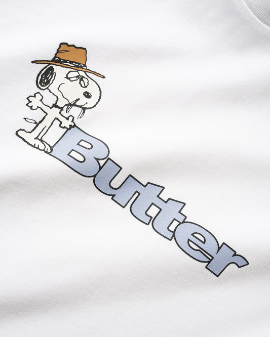 Peanuts Spike Logo Tee - White