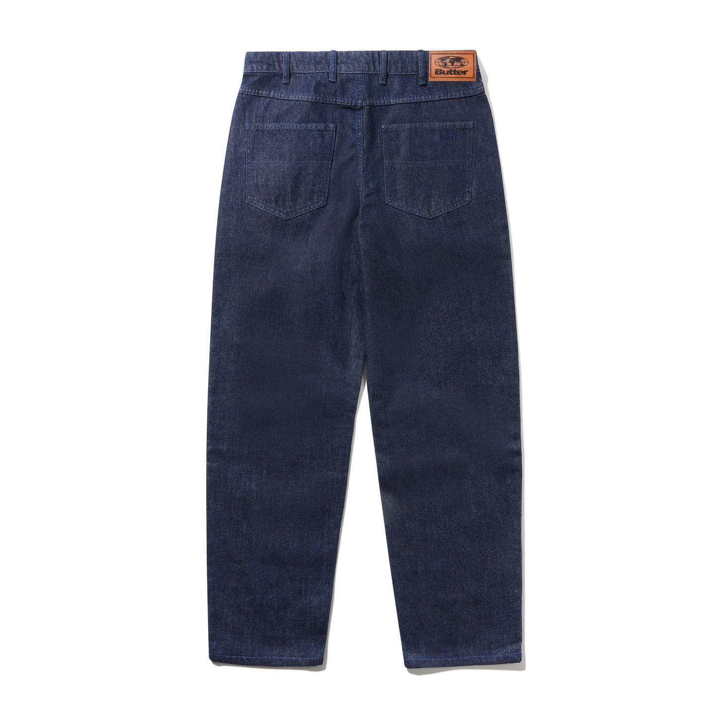 Straight Leg Denim Jeans - Dark Indigo