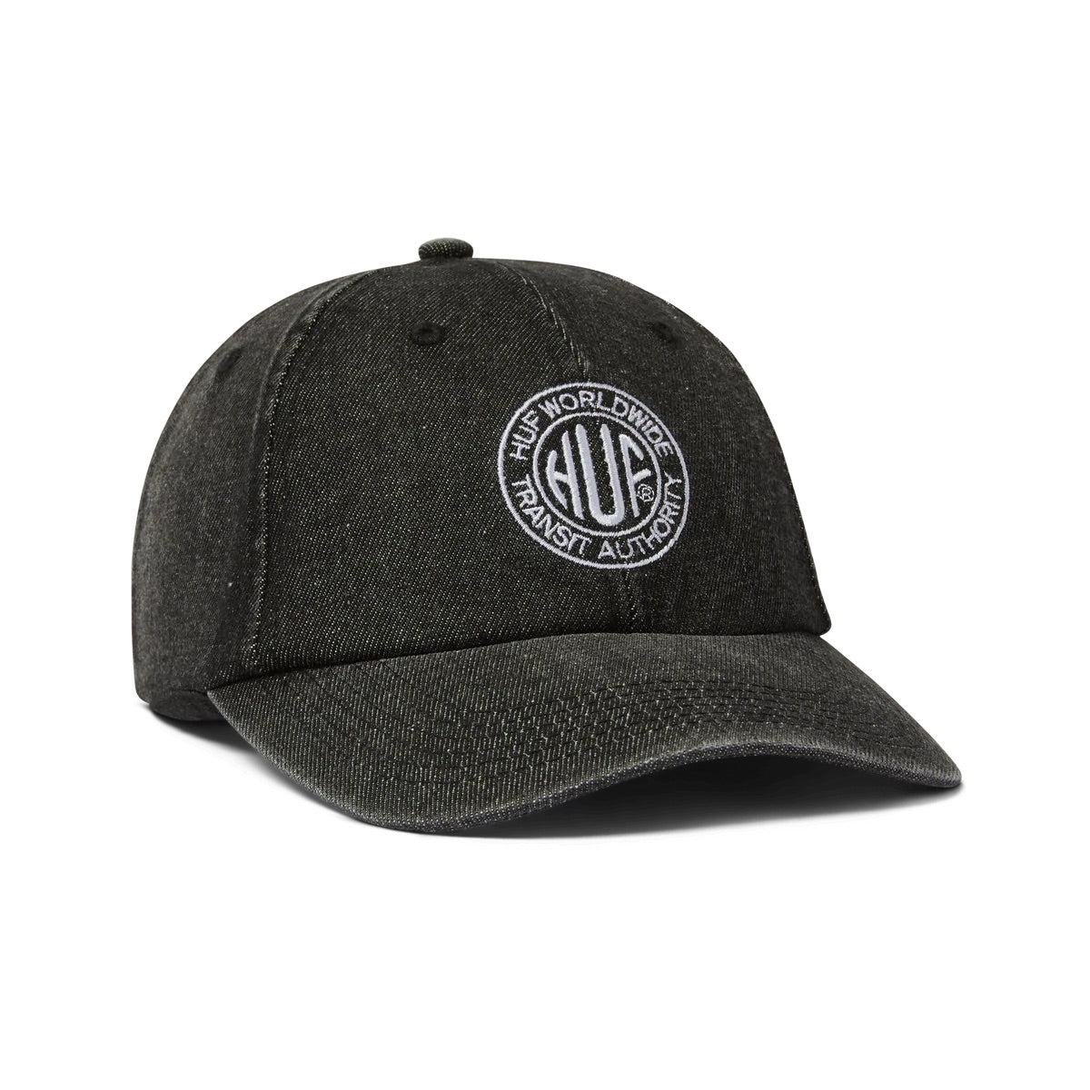 Token 6 Panel CV Washed Hat - Black