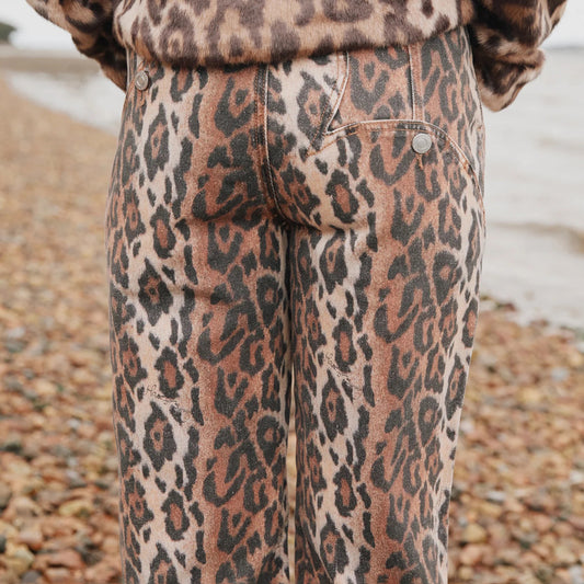 W' Leopard Jessie Denim