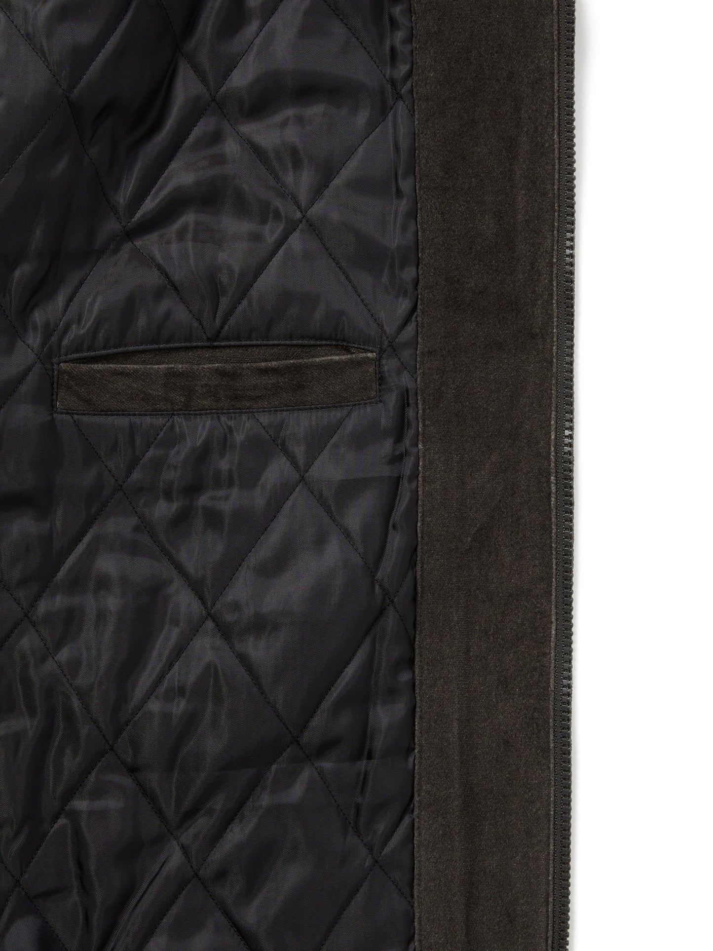Velvet Track Jacket - Brown