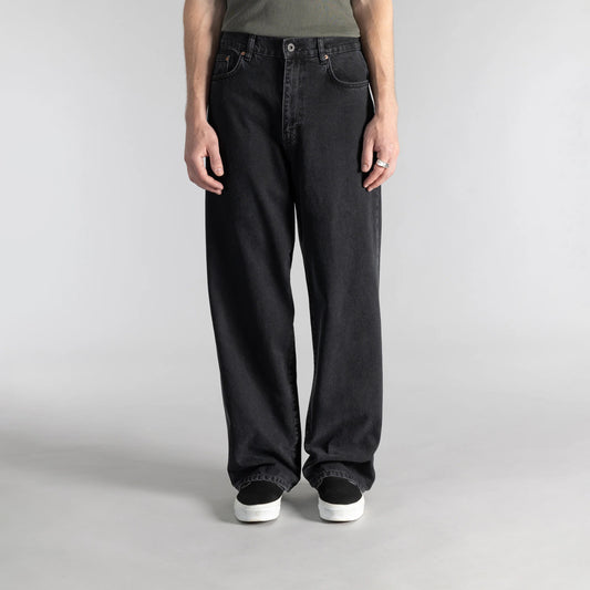 Wide 5 - Stonewashed Black Denim