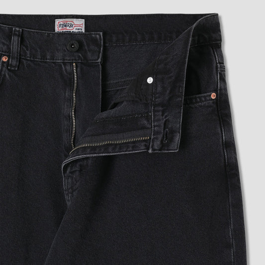 Wide 5 - Stonewashed Black Denim