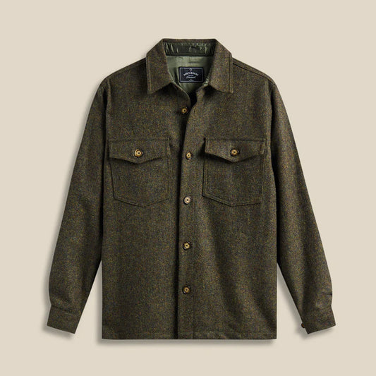 Wool Field Overshirt - Forest