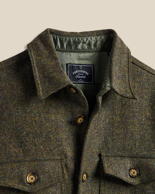 Wool Field Overshirt - Forest