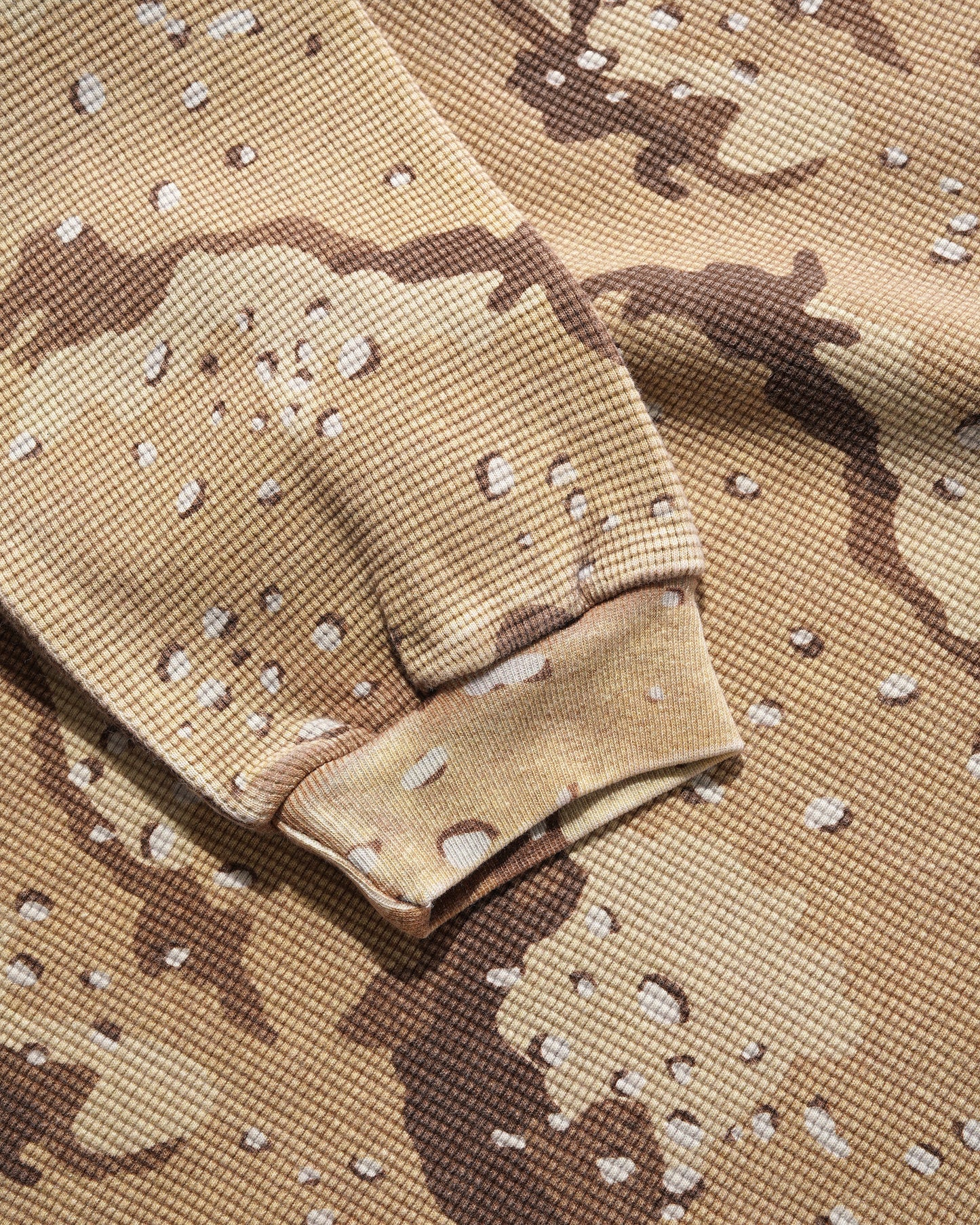 Waffle L/S Top - Desert Camo