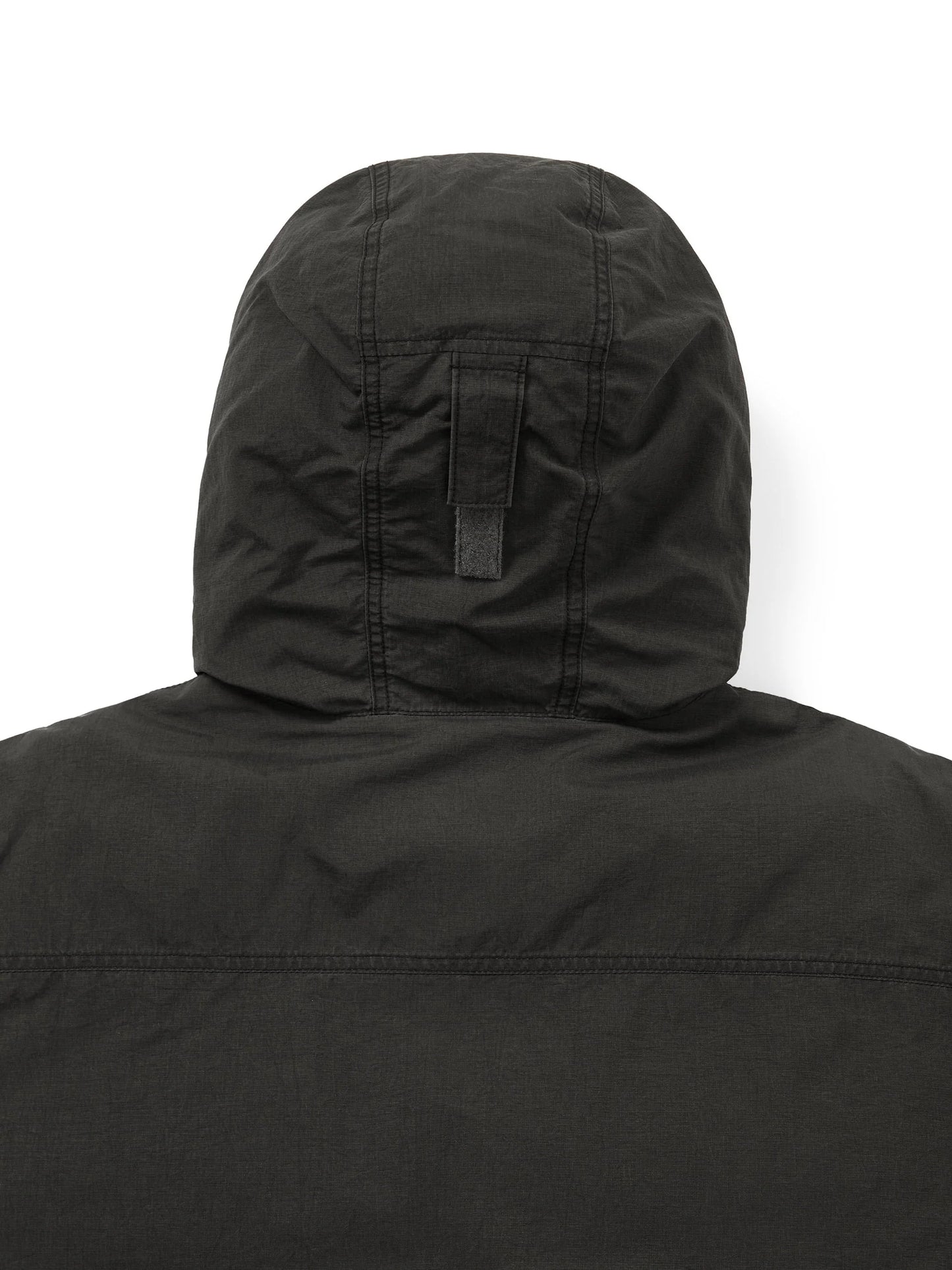 Washed Down Puffer Jacket - Black