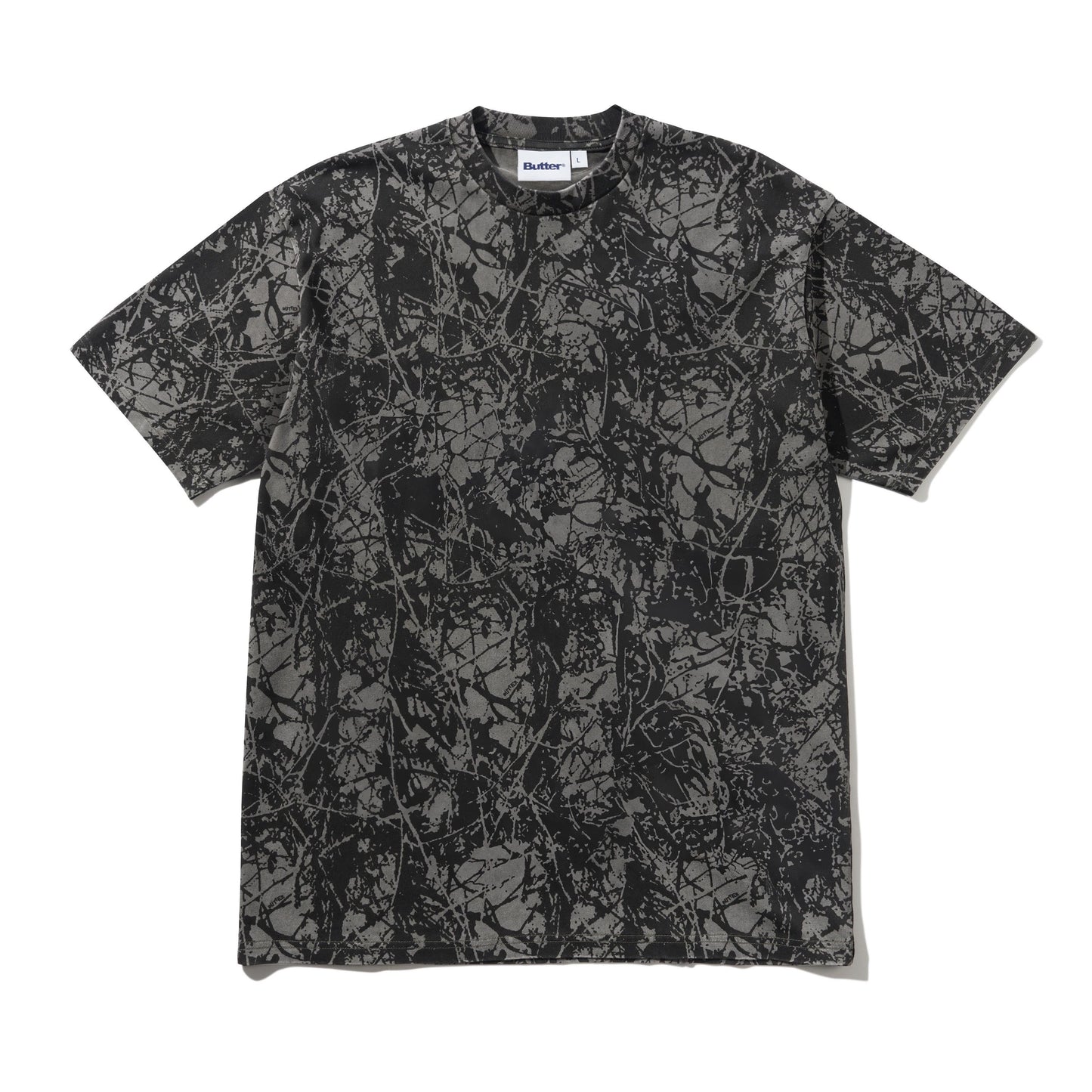 Woods Camo Tee - Washed Black