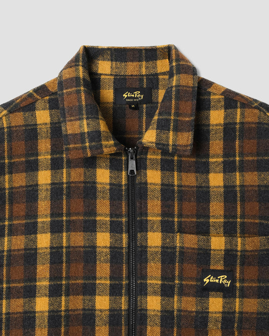 Zip Shirt - Acorn Plaid