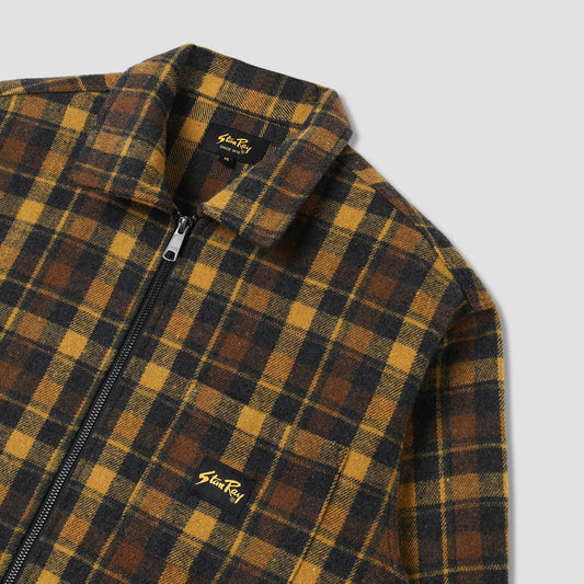 Zip Shirt - Acorn Plaid