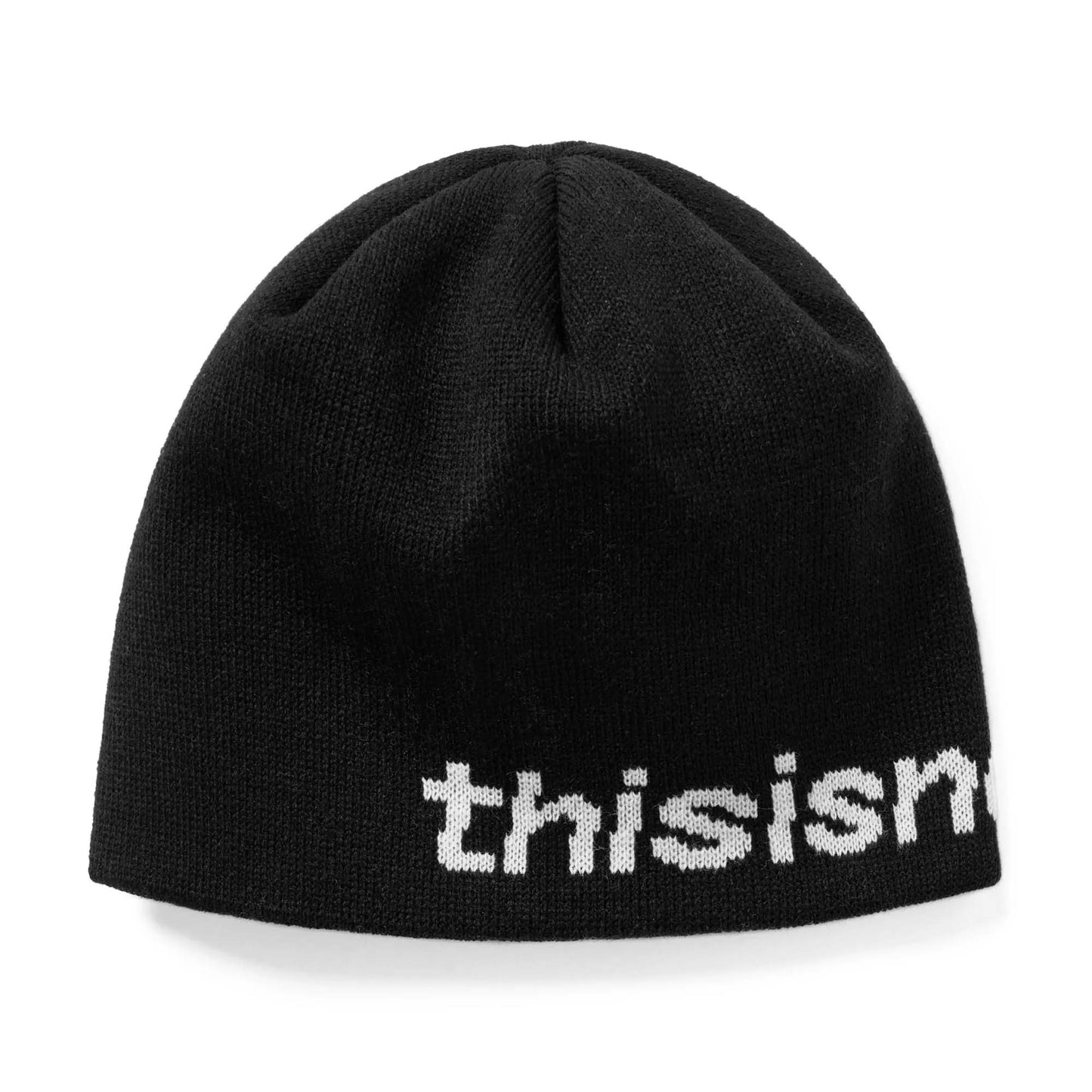 SP-Logo No Cuff Beanie - Black