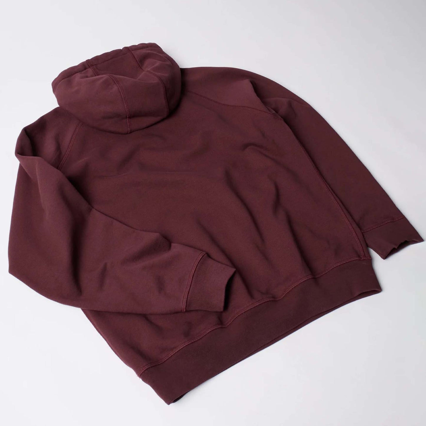Crow Logo Hooded Sweatshirt - Dark Burgundy