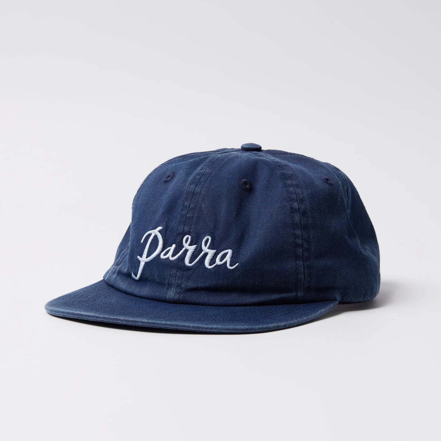 Scripted 6 Panel Hat - Navy Blue