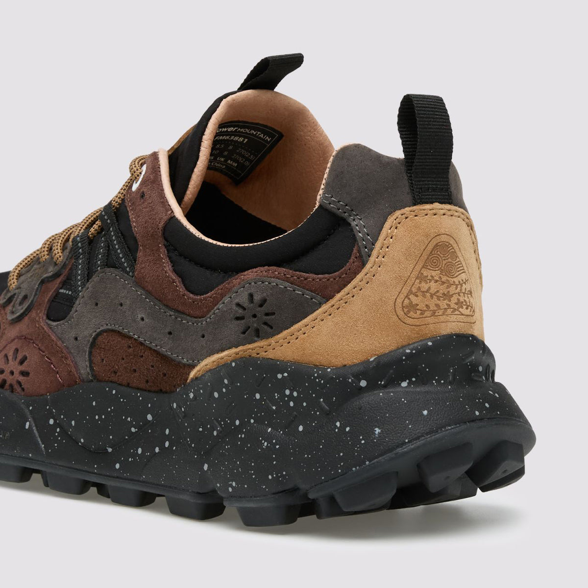 Yamano 3 Man, Suede / Nylon - Dark Grey / Black / Dark Brown