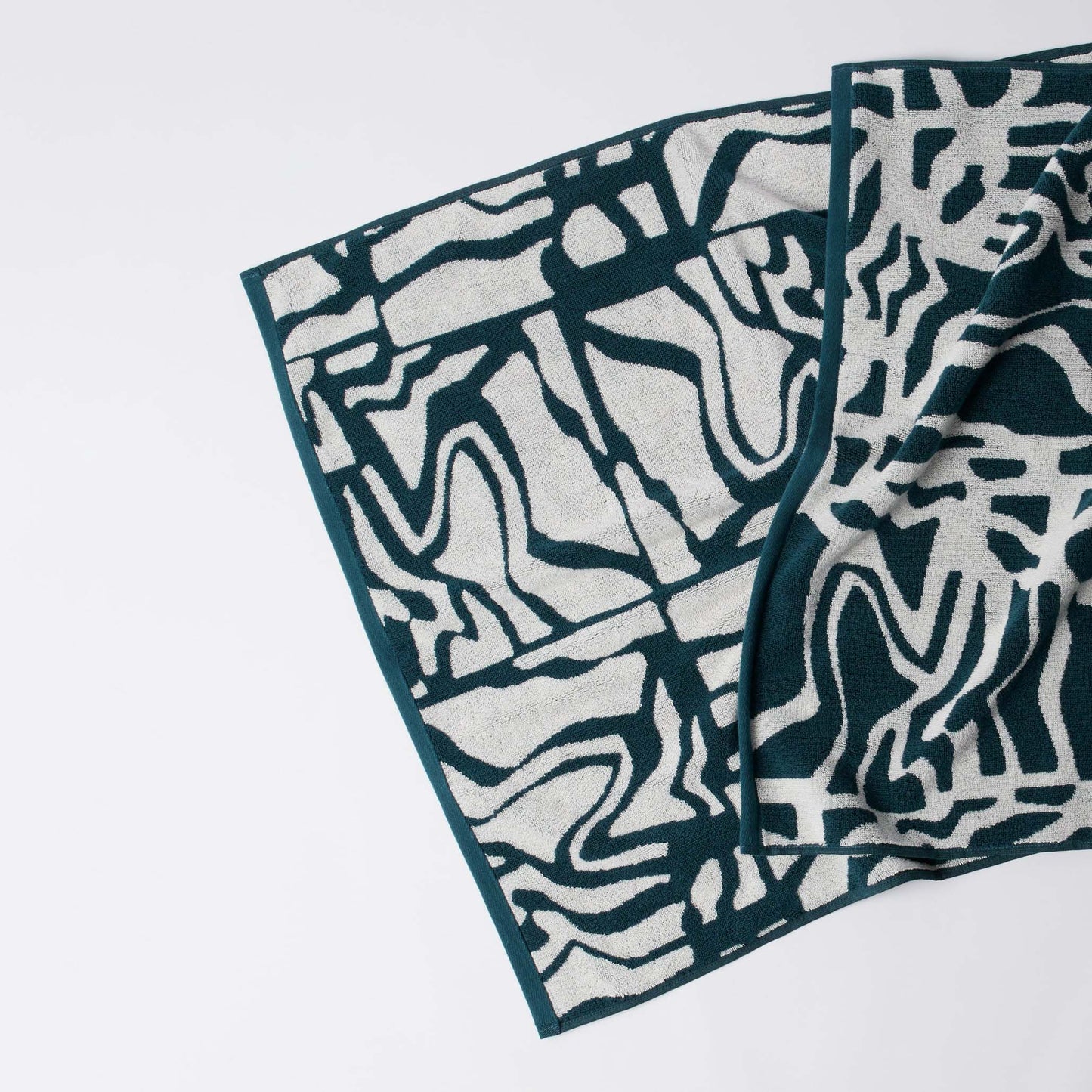 Broken FTP Bath Towel Set - Teal Green