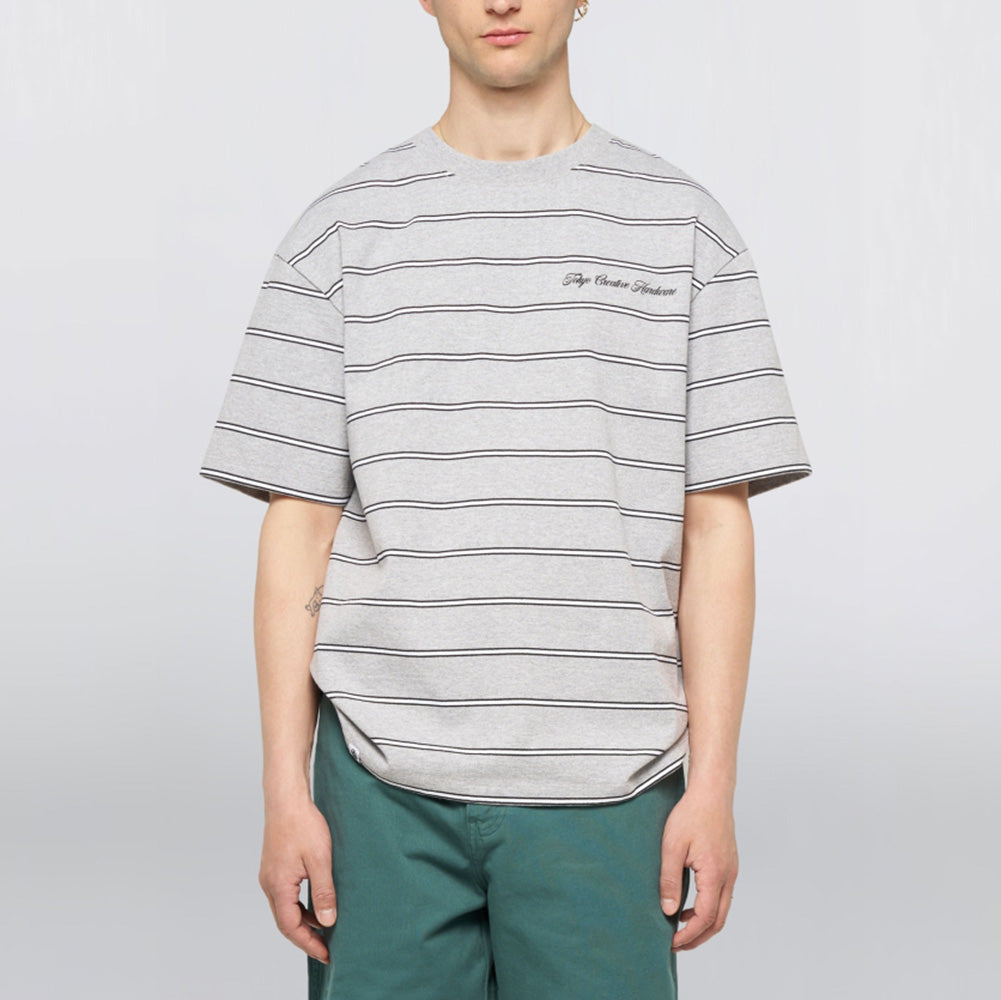 Bolton T-Shirt - Grey Marl / White