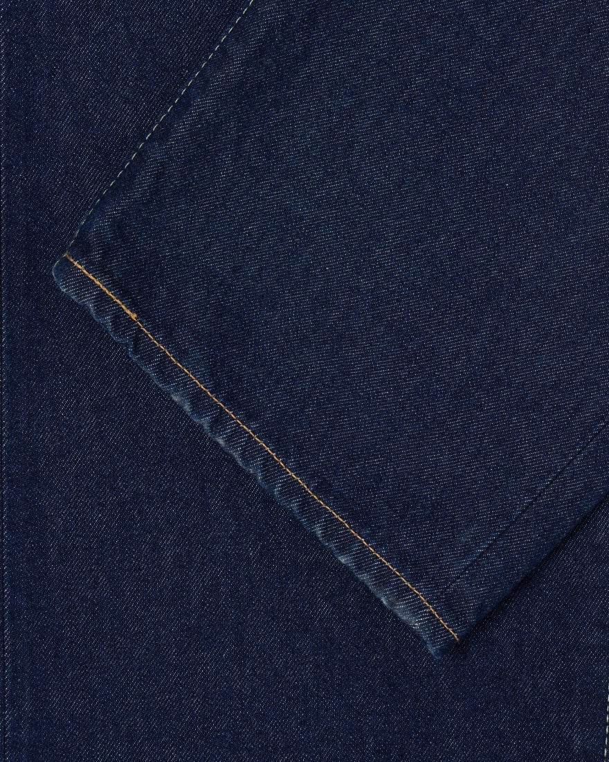 Loose Fit Jeans, Kaihara Pure Indigo Openend Denim, 12.5oz - Blue Rinsed