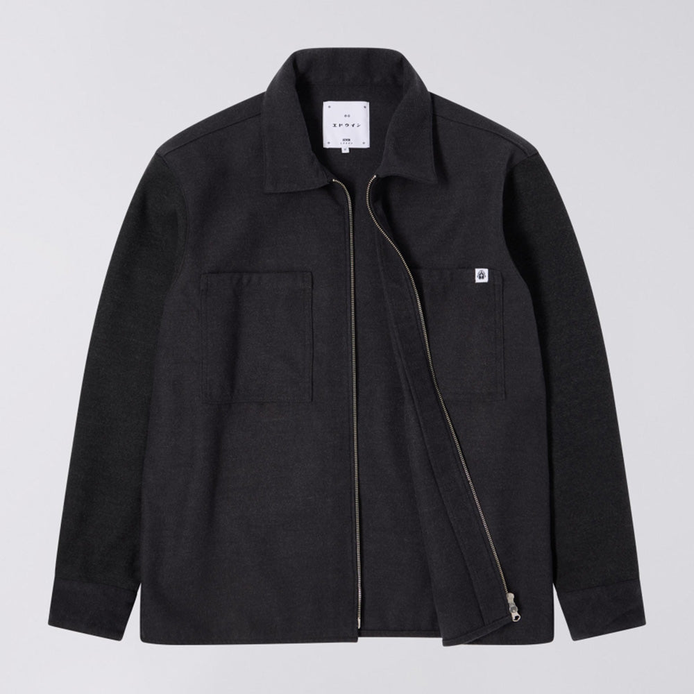 Snug Overshirt LS - Dark Grey Marl