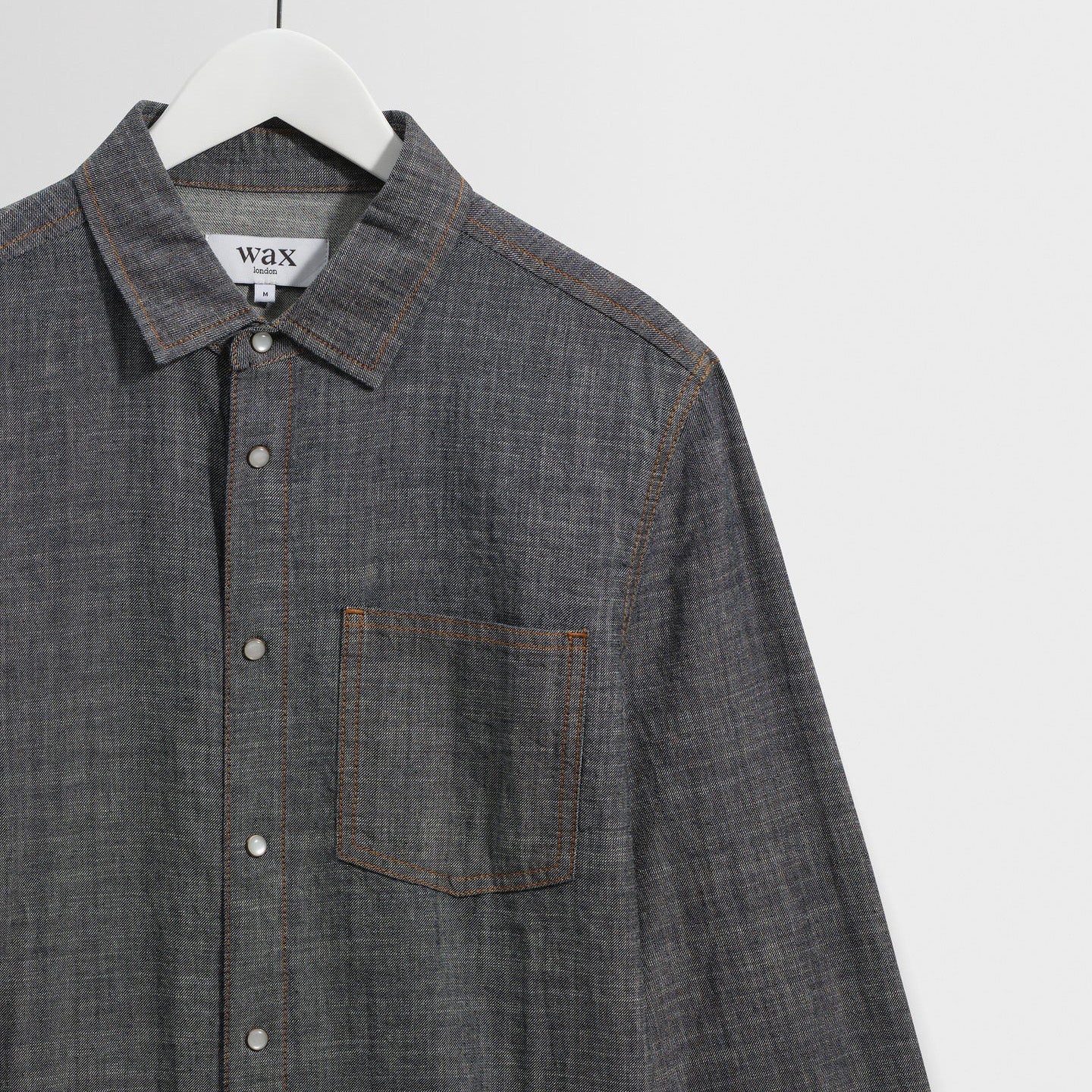 Manilla L/S Chambray Shirt - Washed Indigo