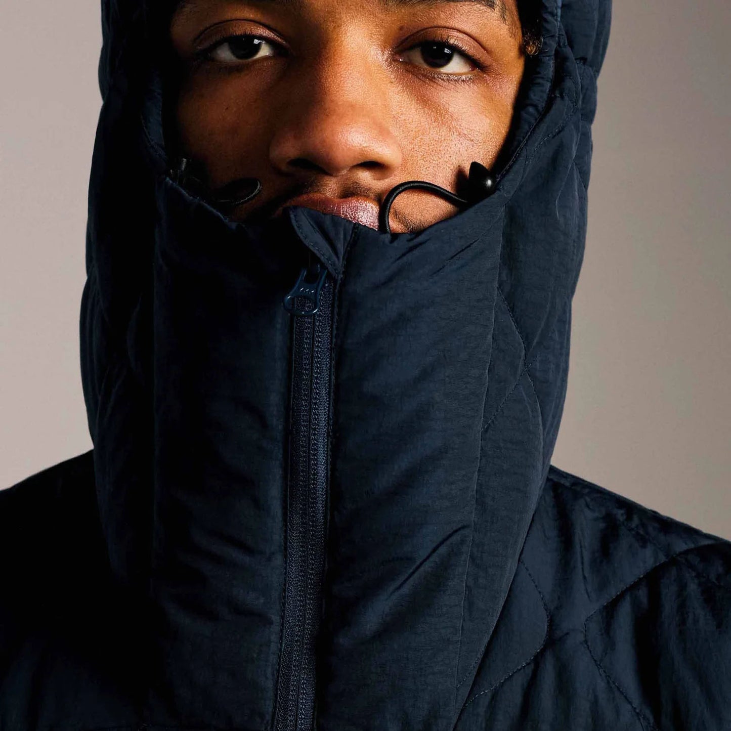 Quilted Jacket - Navy