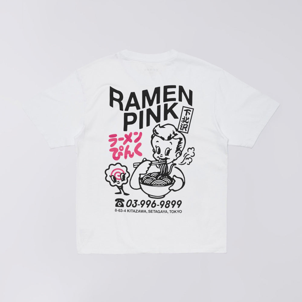Ramen Pink T-Shirt - White