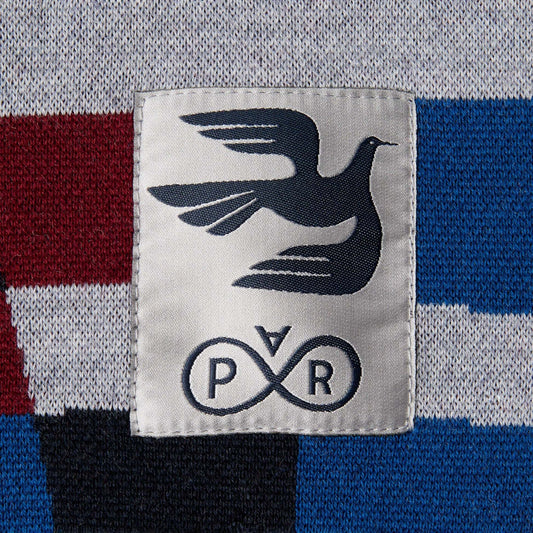 Vertical Forest Knitted Polo - Blue