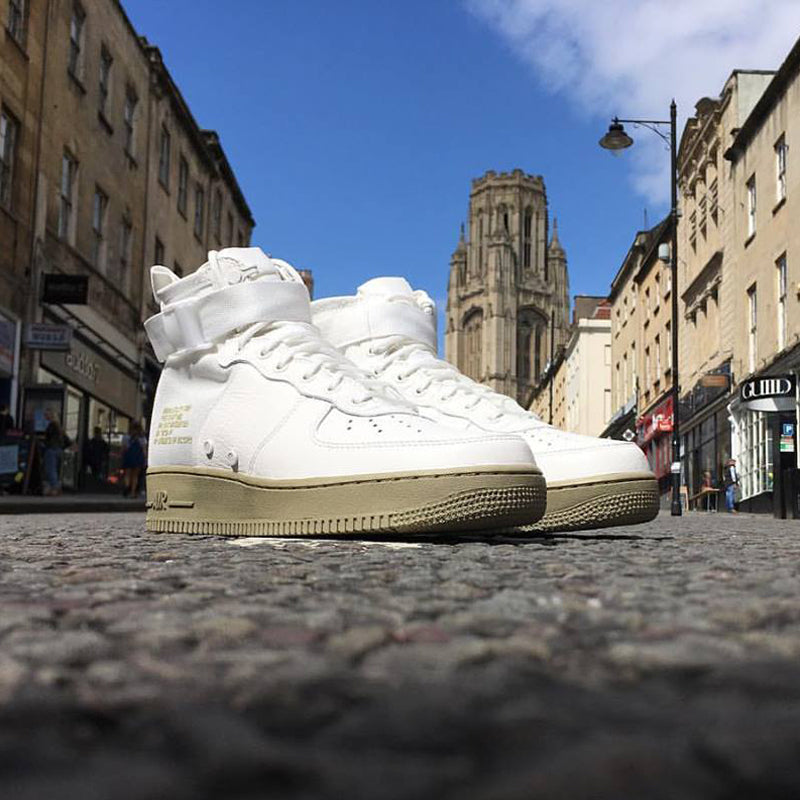 sf air force 1 mid ivory olive
