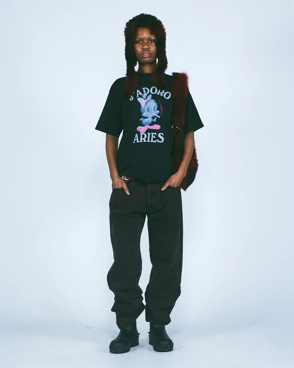 J'adoro Weedie Pie SS Tee - Black